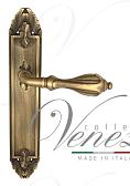 Дверная ручка Venezia на планке PL90 мод. Anafesto (мат. бронза) проходная