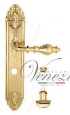 Дверная ручка Venezia на планке PL90 мод. Gifestion (полир. латунь) сантехническая