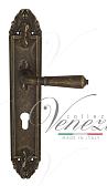 Дверная ручка Venezia на планке PL90 мод. Vignole (ант. бронза) под цилиндр
