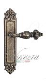 Дверная ручка Venezia на планке PL96 мод. Lucrecia (ант. бронза) проходная