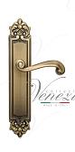 Дверная ручка Venezia на планке PL96 мод. Carnevale (мат. бронза) проходная