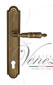 Дверная ручка Venezia на планке PL98 мод. Anneta (мат. бронза) под цилиндр